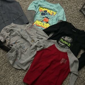 Bundle 3T Boys Mickey Mouse Kids Long Sleeve Tees + vest